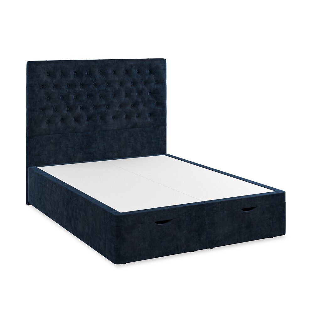 Wycombe King-Size Ottoman Storage Bed in Heritage Velvet - Royal Blue 2