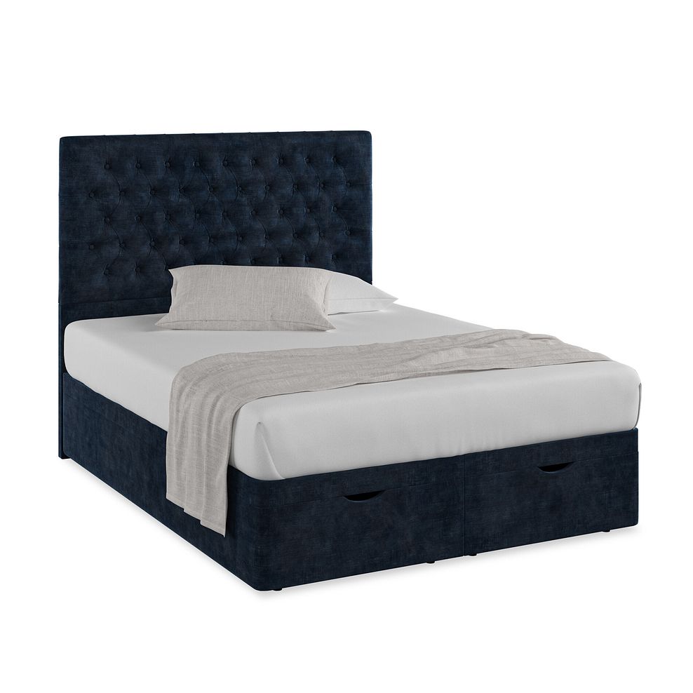 Wycombe King-Size Ottoman Storage Bed in Heritage Velvet - Royal Blue 1