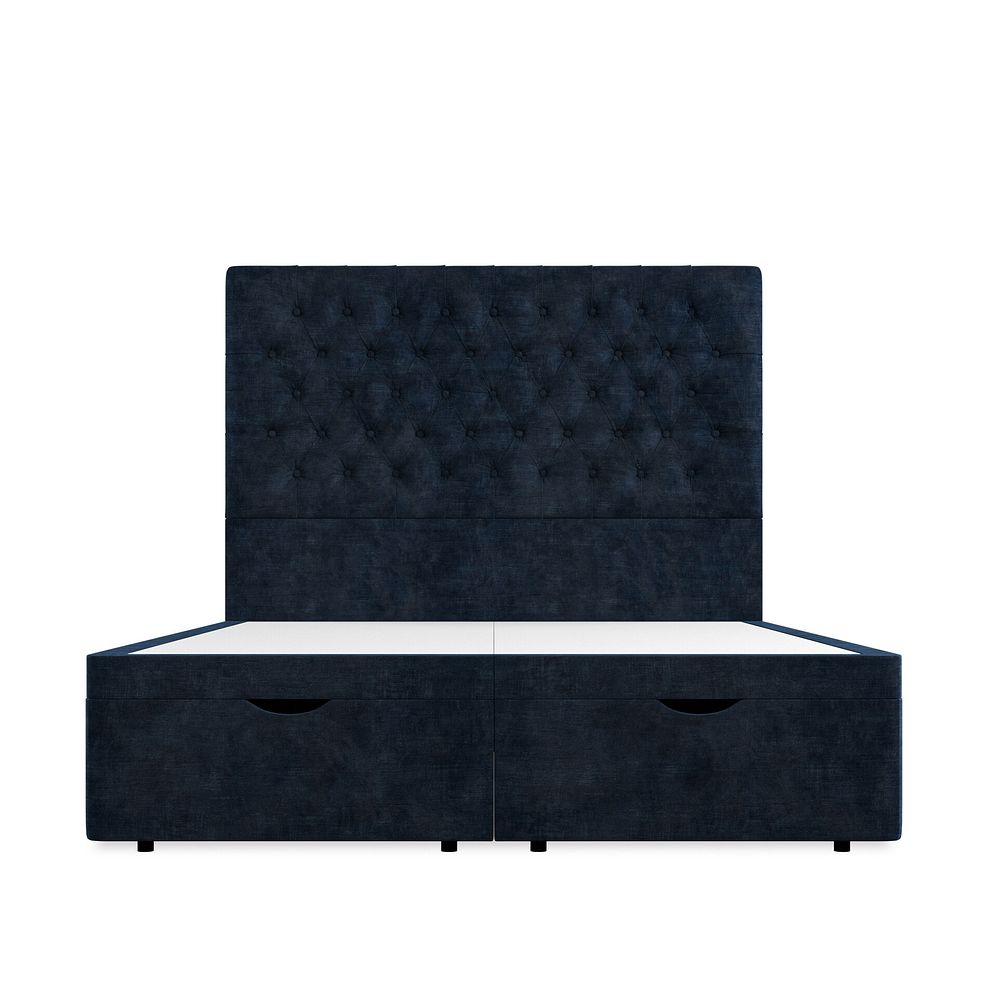 Wycombe King-Size Ottoman Storage Bed in Heritage Velvet - Royal Blue 3