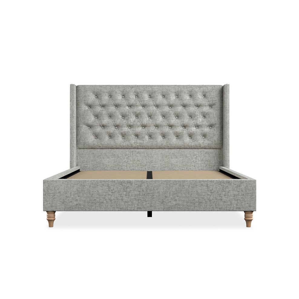 Wycombe King-Size Bed with Winged Headboard in Brooklyn Fabric - Fallow Grey 3