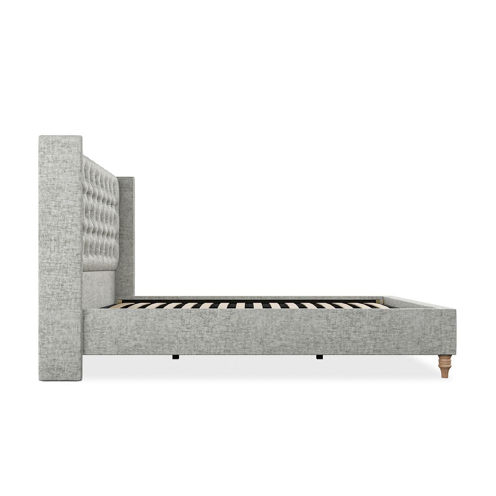 Wycombe King-Size Bed with Winged Headboard in Brooklyn Fabric - Fallow Grey 4