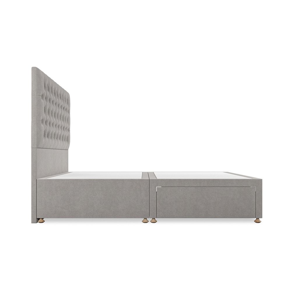 Wycombe King-Size Divan in Brooklyn Fabric - Quill Grey 4