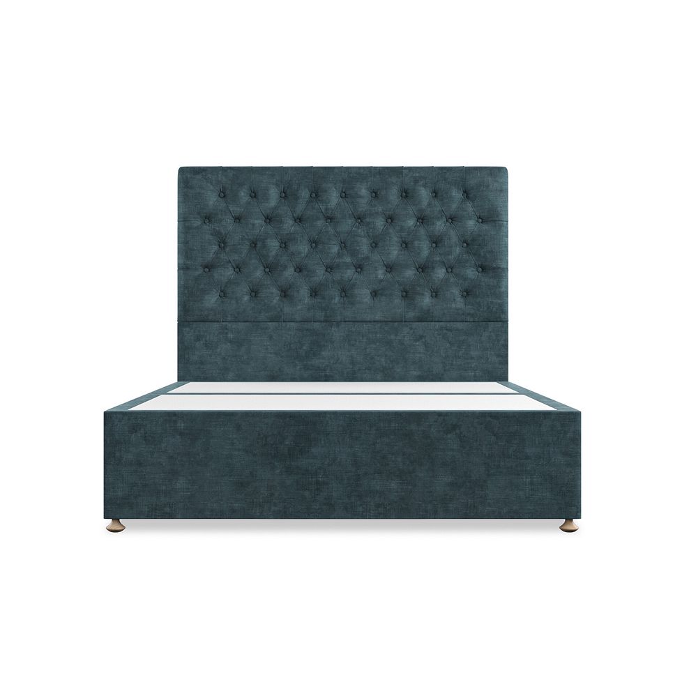 Wycombe King-Size Divan in Heritage Velvet - Airforce 3
