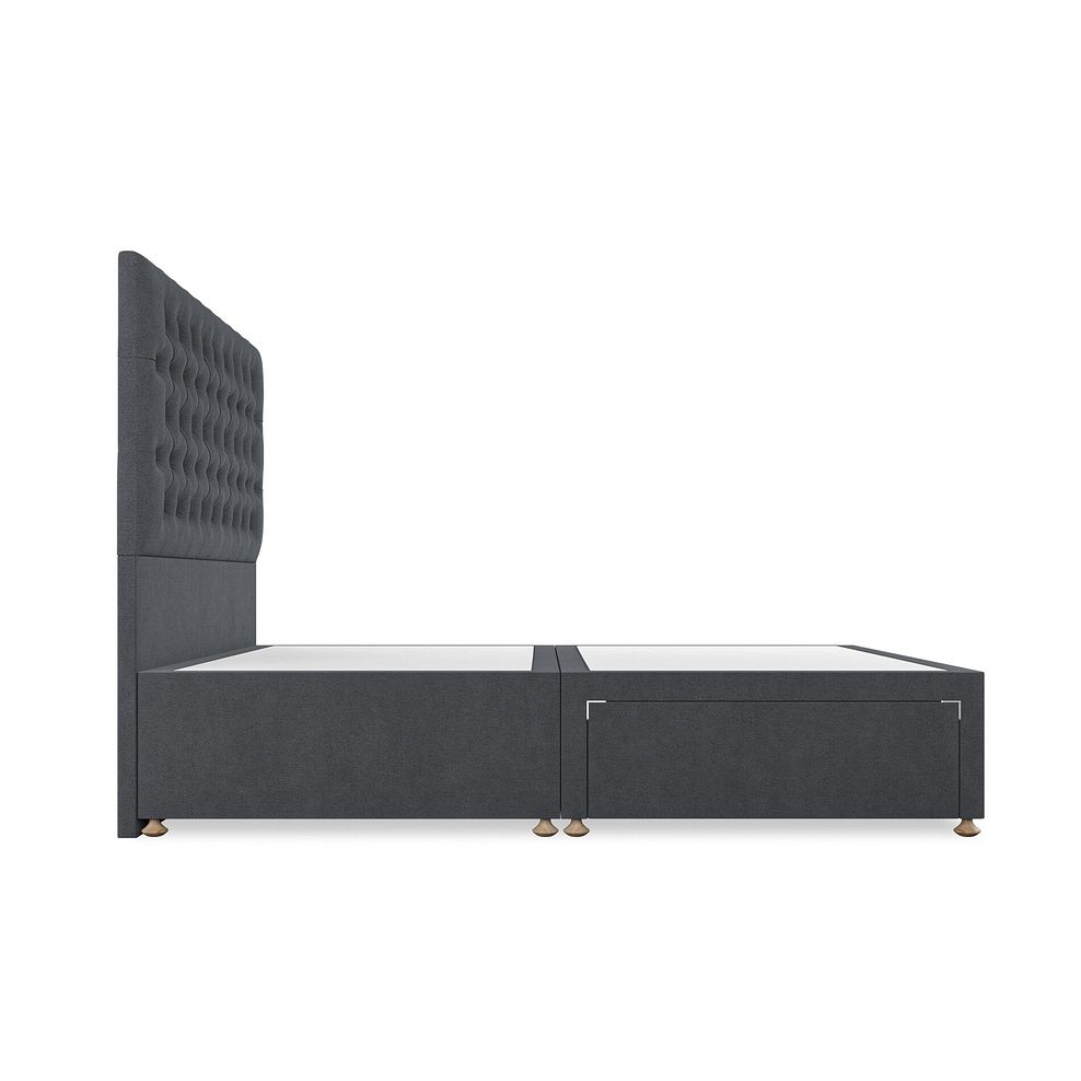 Wycombe King-Size Divan in Venice Fabric - Anthracite 4