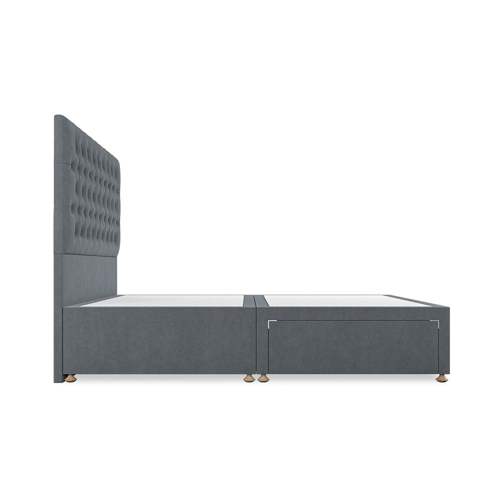 Wycombe King-Size Divan in Venice Fabric - Graphite 4