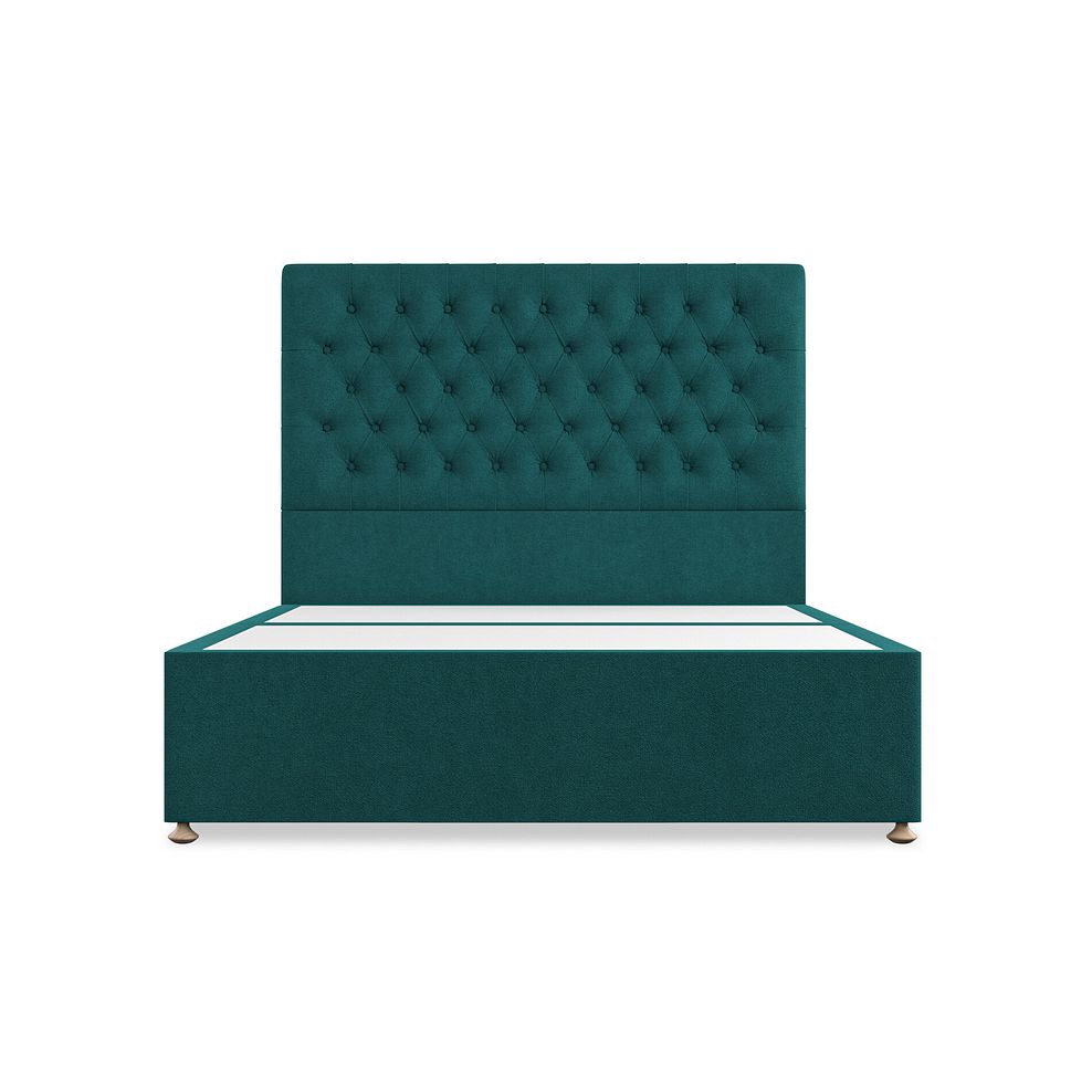 Wycombe King-Size Divan in Venice Fabric - Teal 3