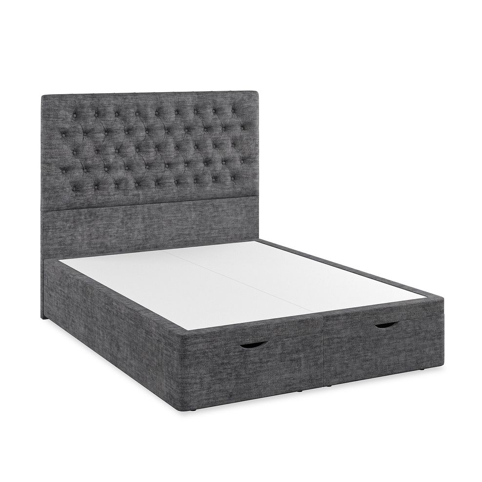 Wycombe King-Size Ottoman Storage Bed in Brooklyn Fabric - Asteroid Grey 2