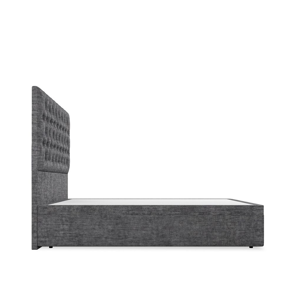 Wycombe King-Size Ottoman Storage Bed in Brooklyn Fabric - Asteroid Grey 4