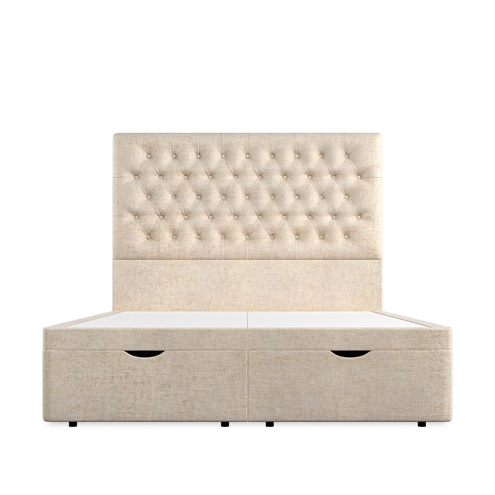 Wycombe King-Size Ottoman Storage Bed in Brooklyn Fabric - Eggshell 3