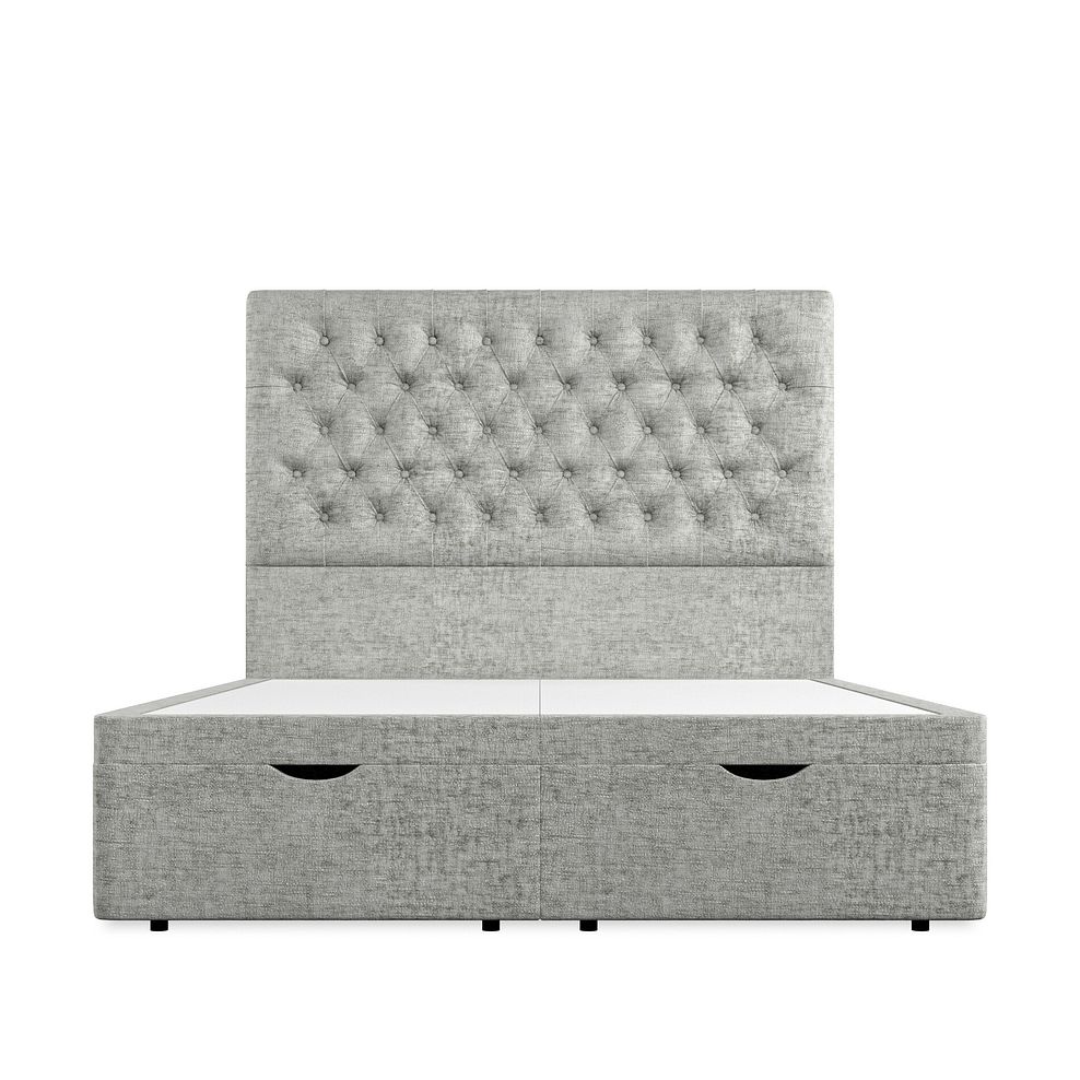 Wycombe King-Size Ottoman Storage Bed in Brooklyn Fabric - Fallow Grey 3