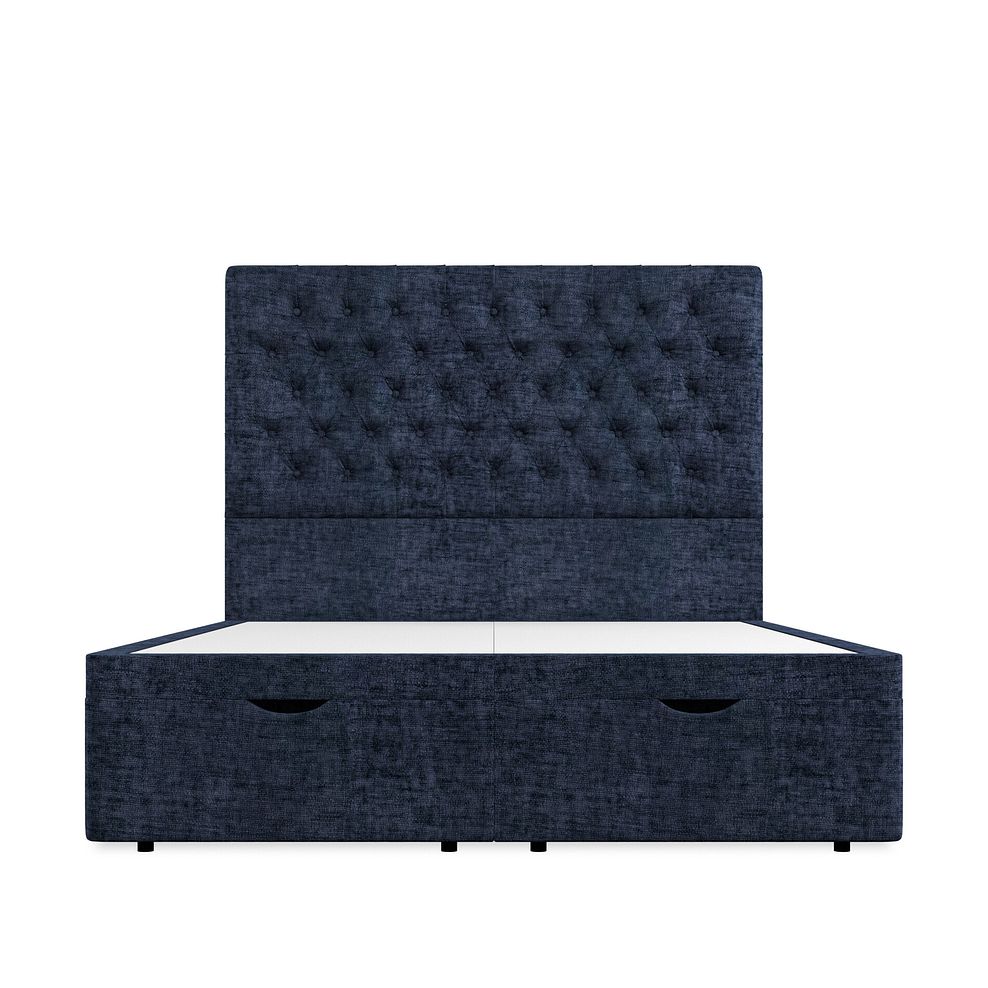 Wycombe King-Size Ottoman Storage Bed in Brooklyn Fabric - Hummingbird Blue 3