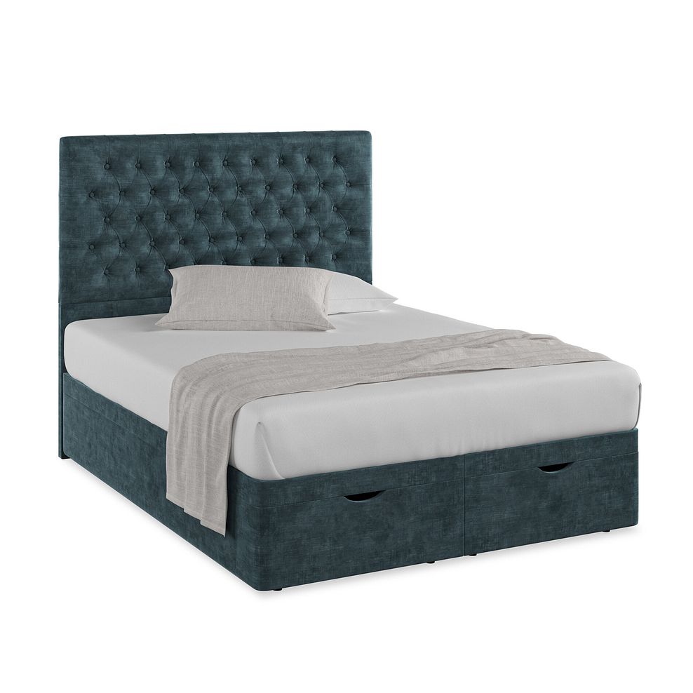 Wycombe King-Size Ottoman Storage Bed in Heritage Velvet - Airforce 1