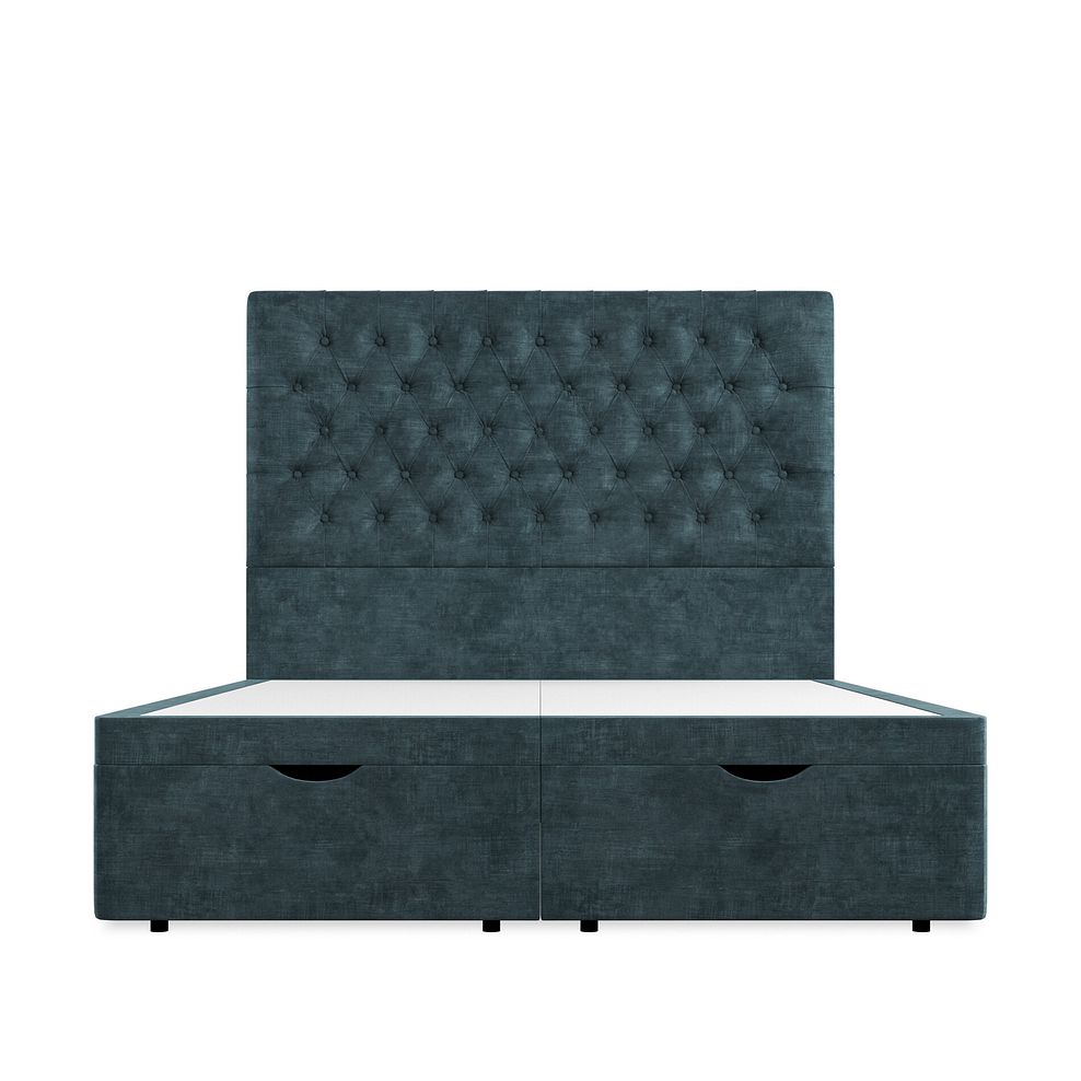 Wycombe King-Size Ottoman Storage Bed in Heritage Velvet - Airforce 3