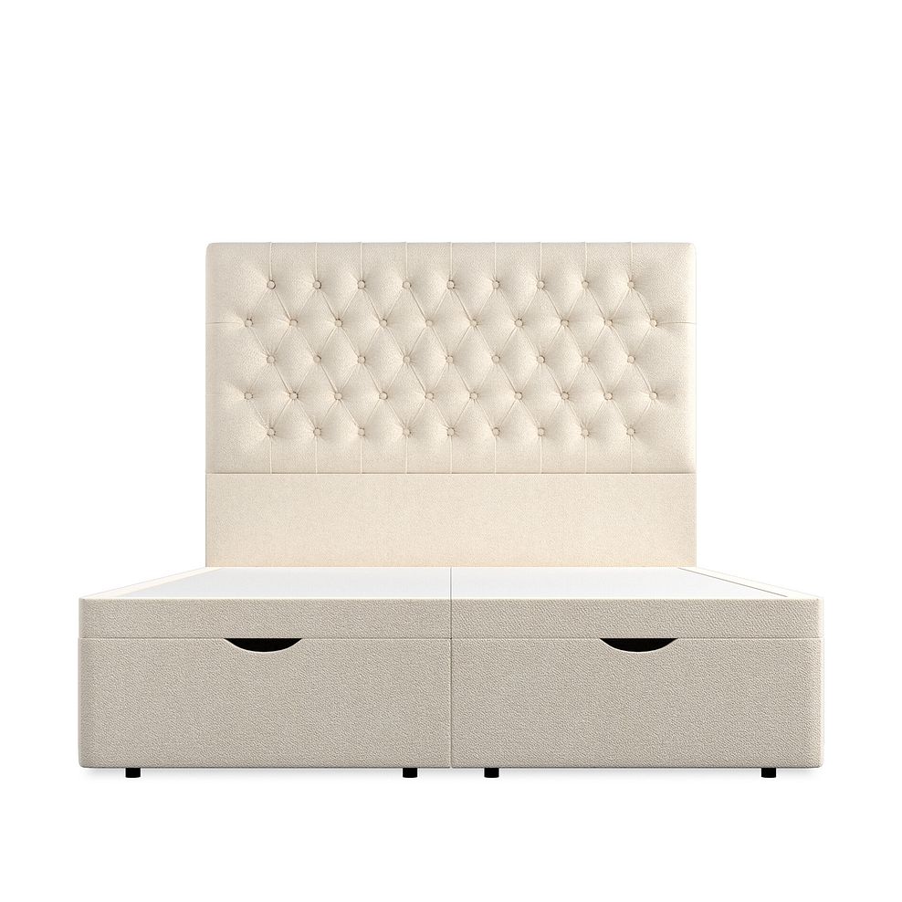 Wycombe King-Size Ottoman Storage Bed in Venice Fabric - Cream 3