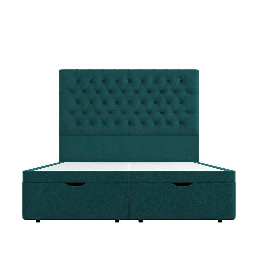 Wycombe King-Size Ottoman Storage Bed in Venice Fabric - Teal 4