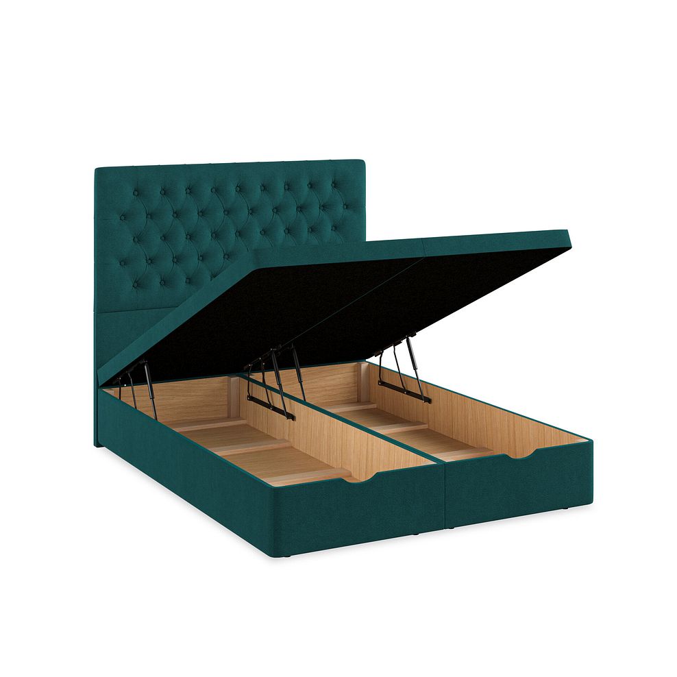 Wycombe King-Size Ottoman Storage Bed in Venice Fabric - Teal 3