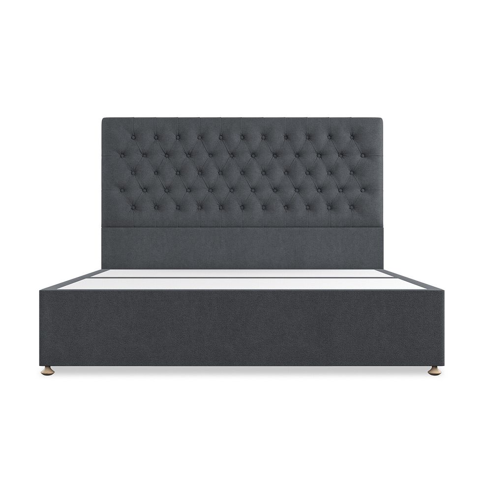 Wycombe Super King-Size 4 Drawer Divan in Venice Fabric - Anthracite 3