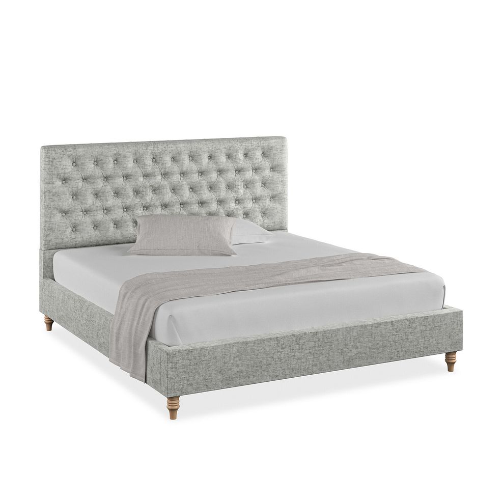 Wycombe Super King-Size Bed in Brooklyn Fabric - Fallow Grey 1