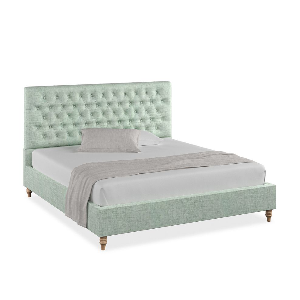 Wycombe Super King-Size Bed in Brooklyn Fabric - Glacier 1