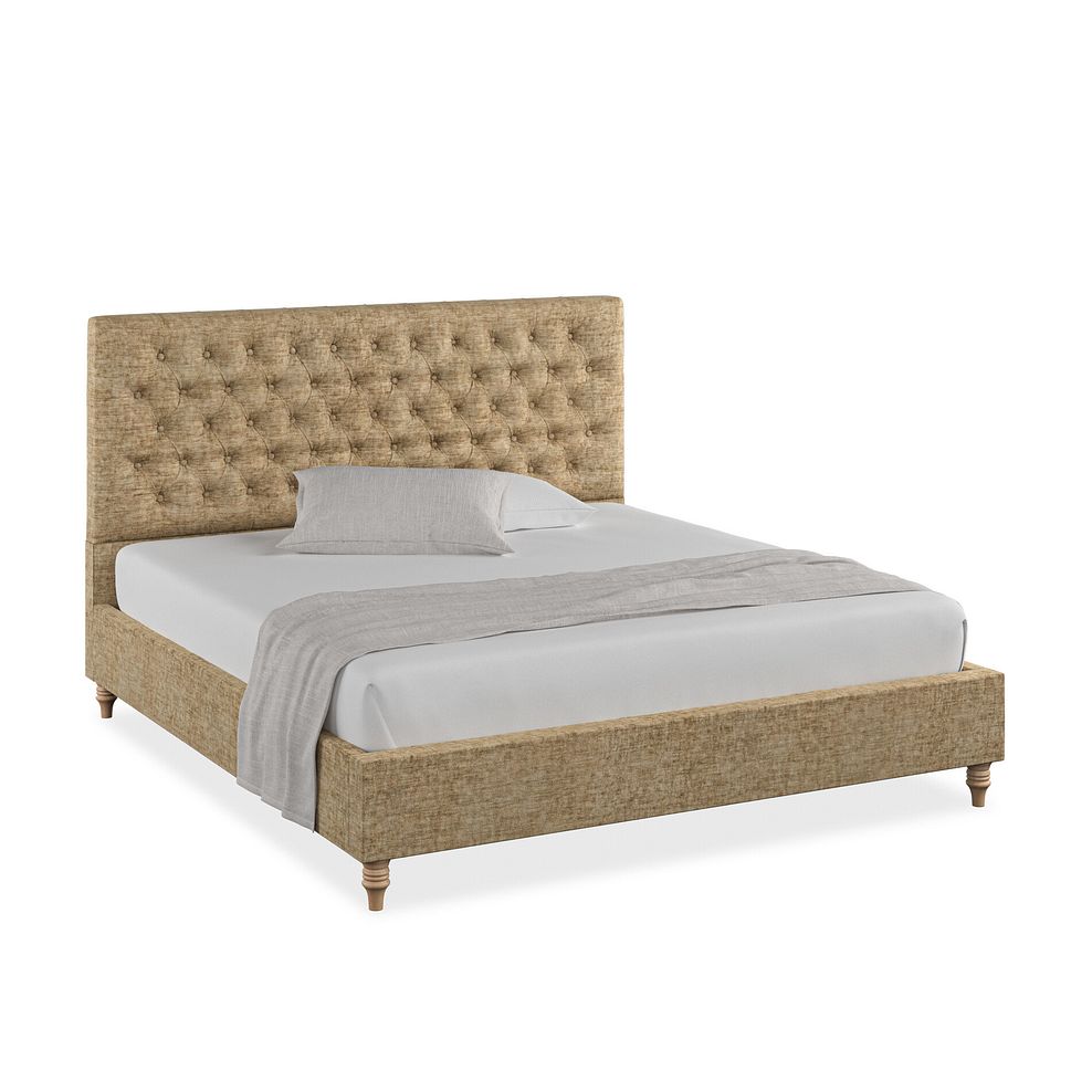 Wycombe Super King-Size Bed in Brooklyn Fabric - Saturn Mink 1
