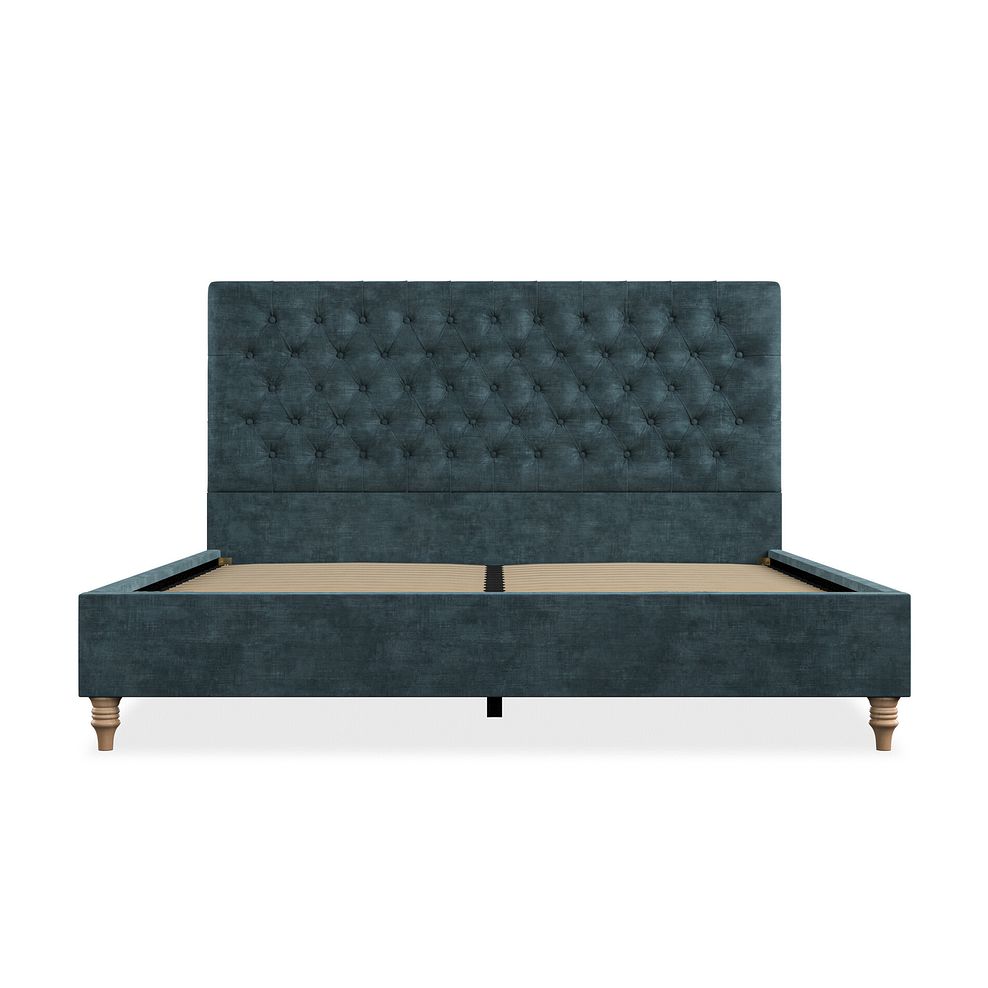 Wycombe Super King-Size Bed in Heritage Velvet - Airforce 3