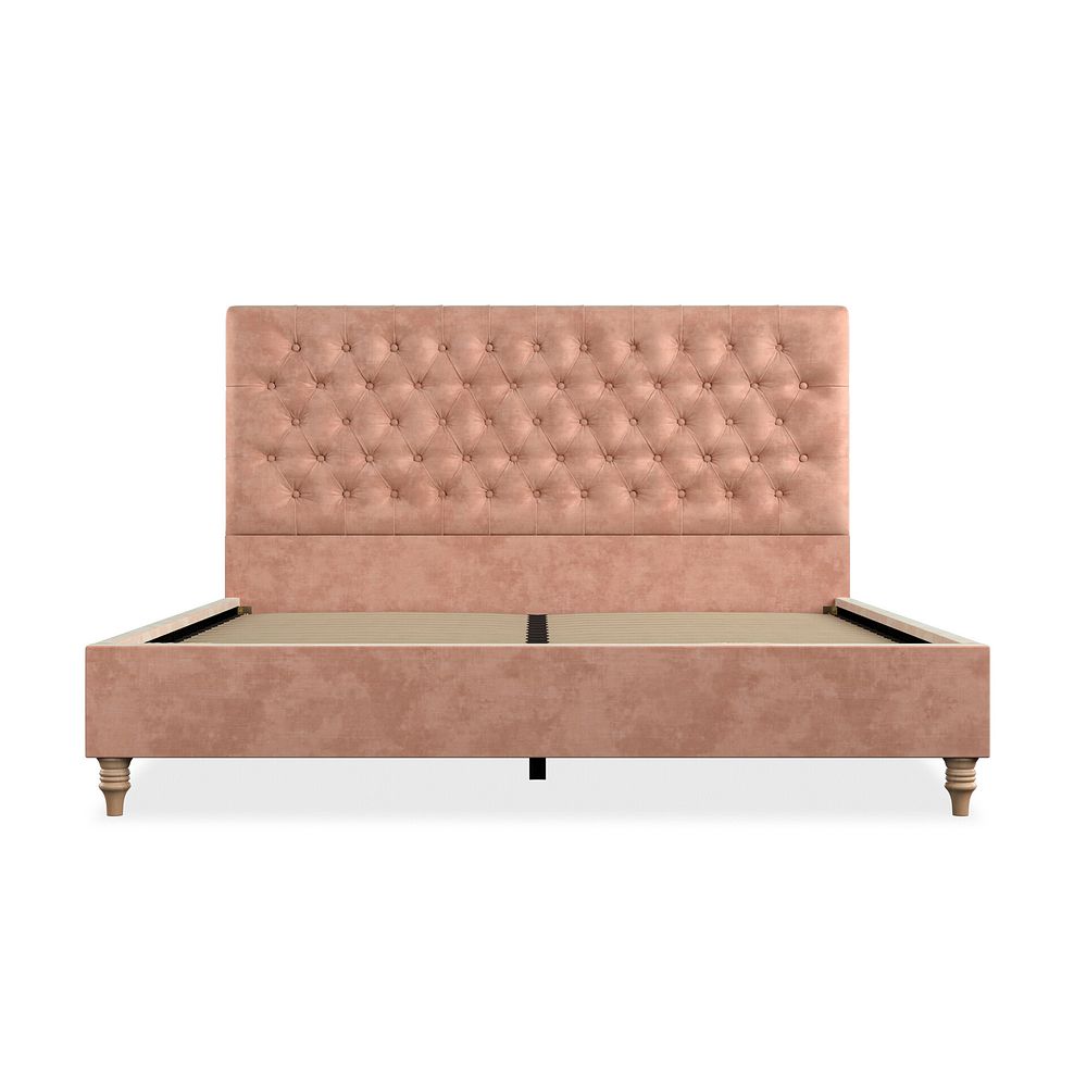 Wycombe Super King-Size Bed in Heritage Velvet - Powder Pink 3