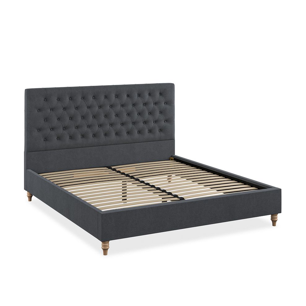 Wycombe Super King-Size Bed in Venice Fabric - Anthracite 2