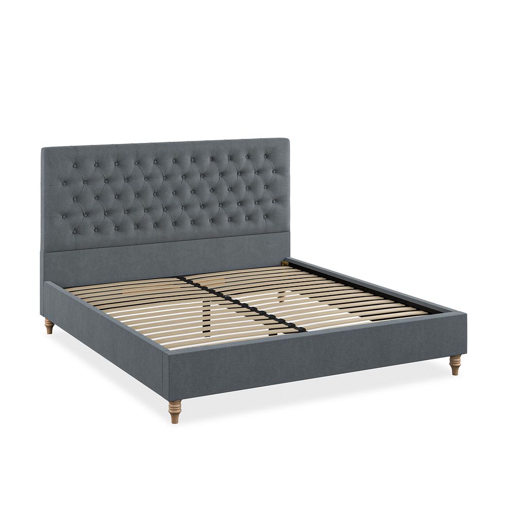 Wycombe Super King-Size Bed in Venice Fabric - Graphite 2