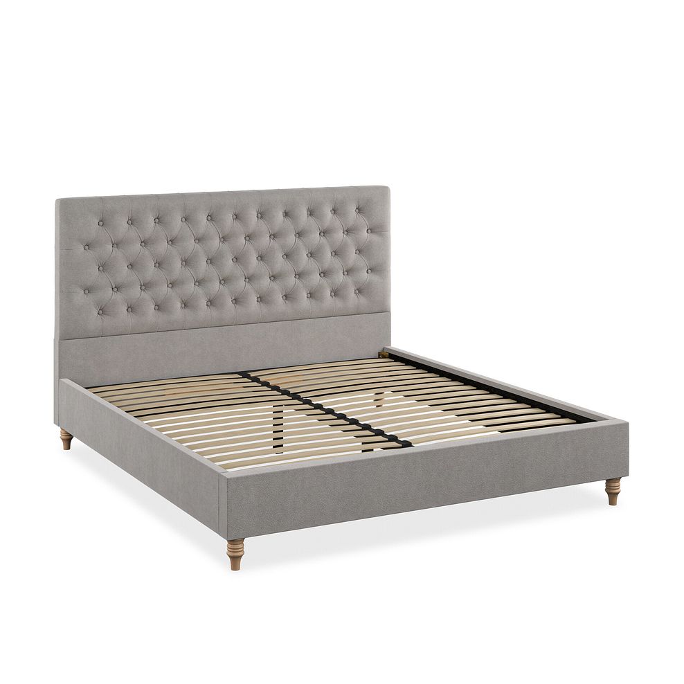 Wycombe Super King-Size Bed in Venice Fabric - Grey 2