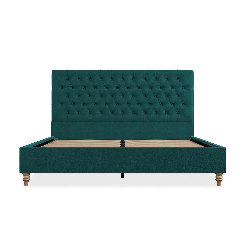 Wycombe Super King-Size Bed in Venice Fabric - Teal 3