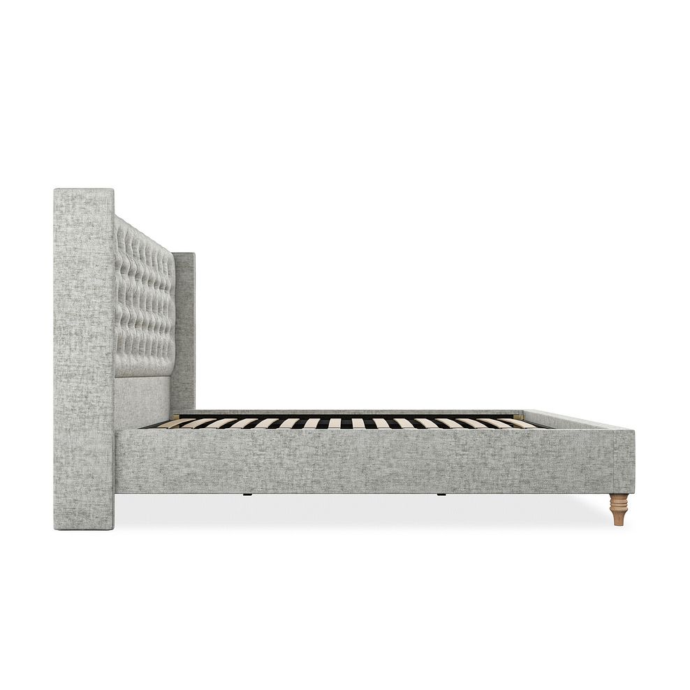Wycombe Super King-Size Bed with Winged Headboard in Brooklyn Fabric - Fallow Grey 4