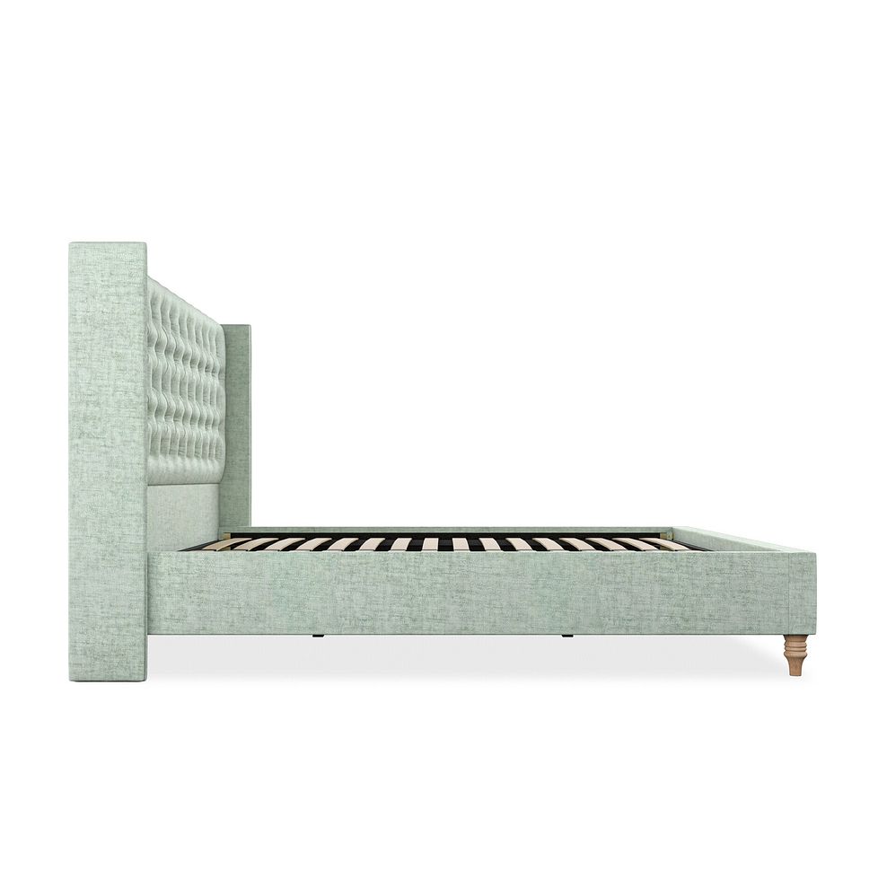 Wycombe Super King-Size Bed with Winged Headboard in Brooklyn Fabric - Glacier 4
