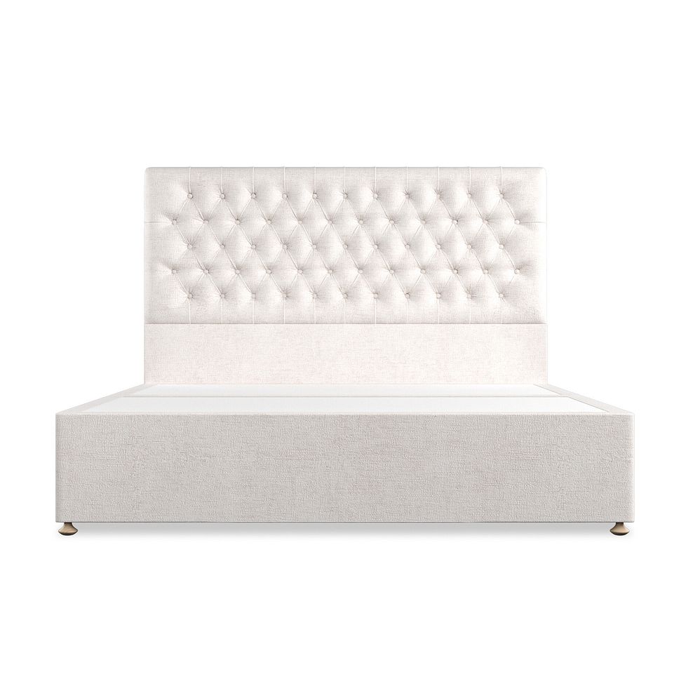 Wycombe Super King-Size Divan in Brooklyn Fabric - Lace White 3