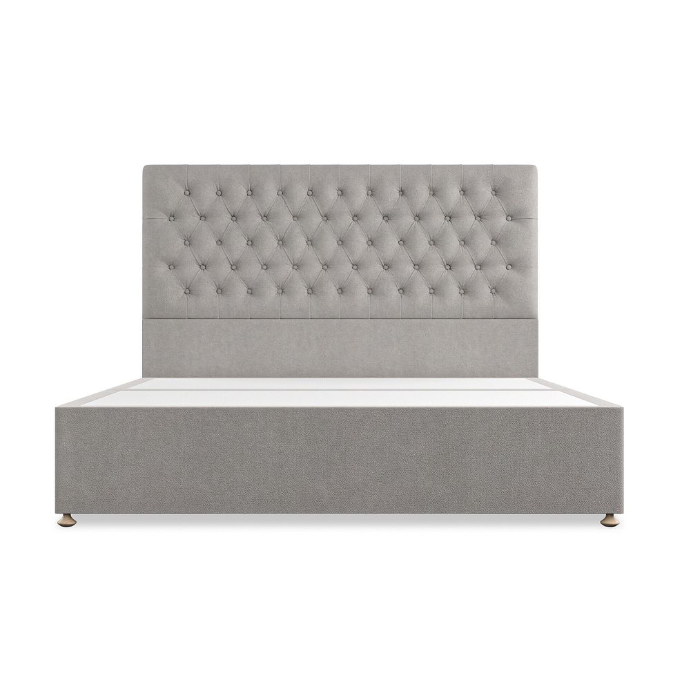 Wycombe Super King-Size Divan in Venice Fabric - Grey 3