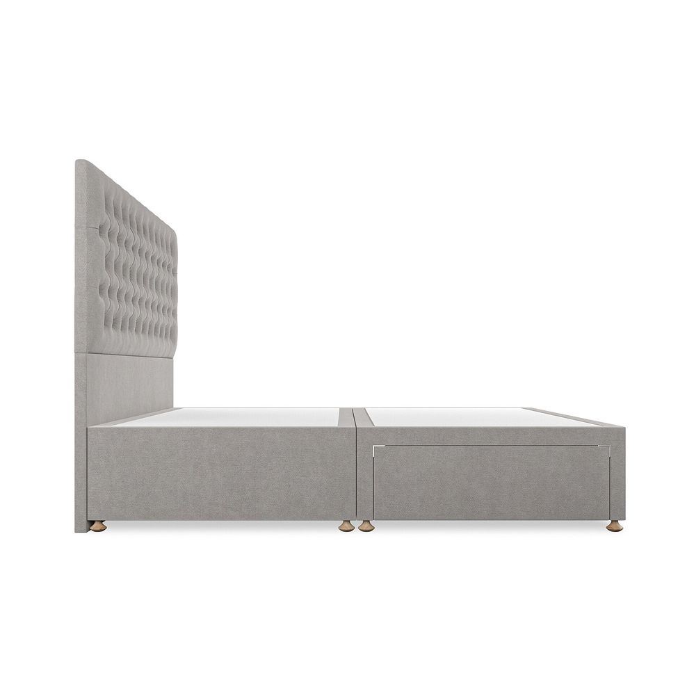 Wycombe Super King-Size Divan in Venice Fabric - Grey 4