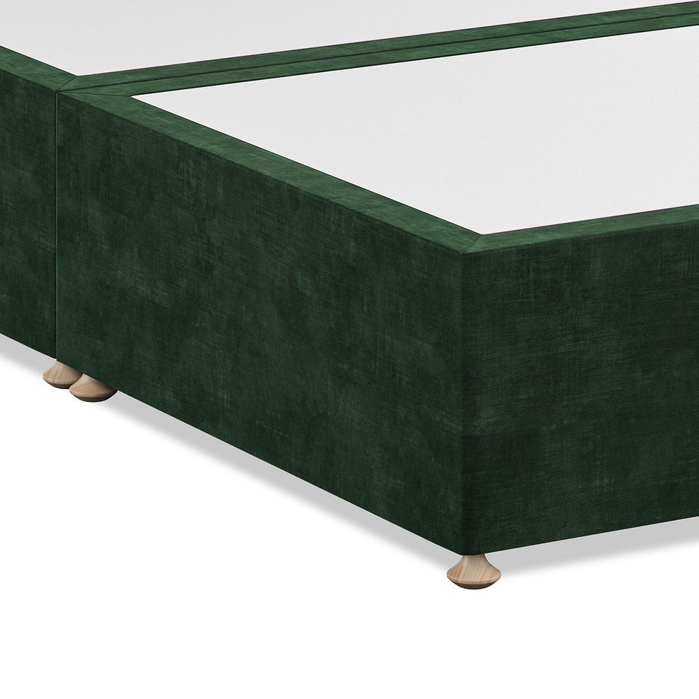 Wycombe Super King-Size Divan with Winged Headboard in Heritage Velvet - Bottle Green 6