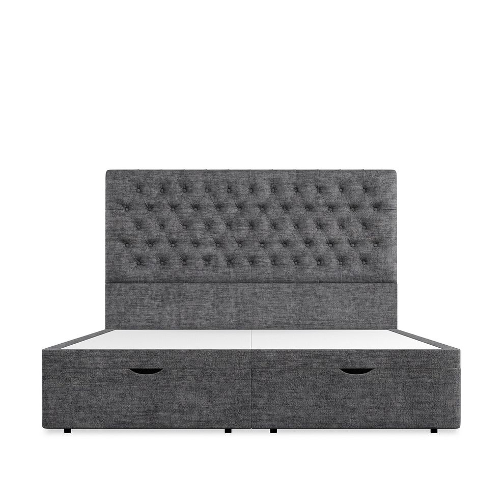 Wycombe Super King-Size Ottoman Storage Bed in Brooklyn Fabric - Asteroid Grey 3