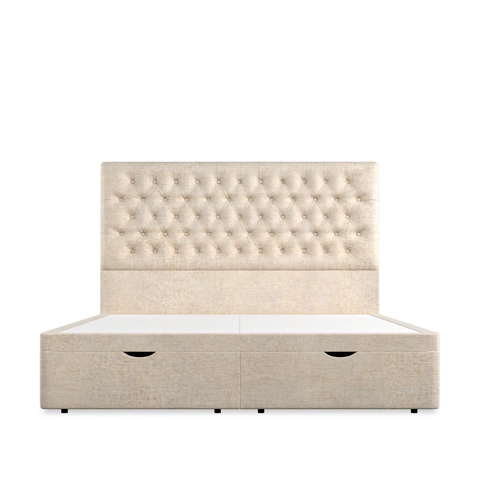 Wycombe Super King-Size Ottoman Storage Bed in Brooklyn Fabric - Eggshell 3