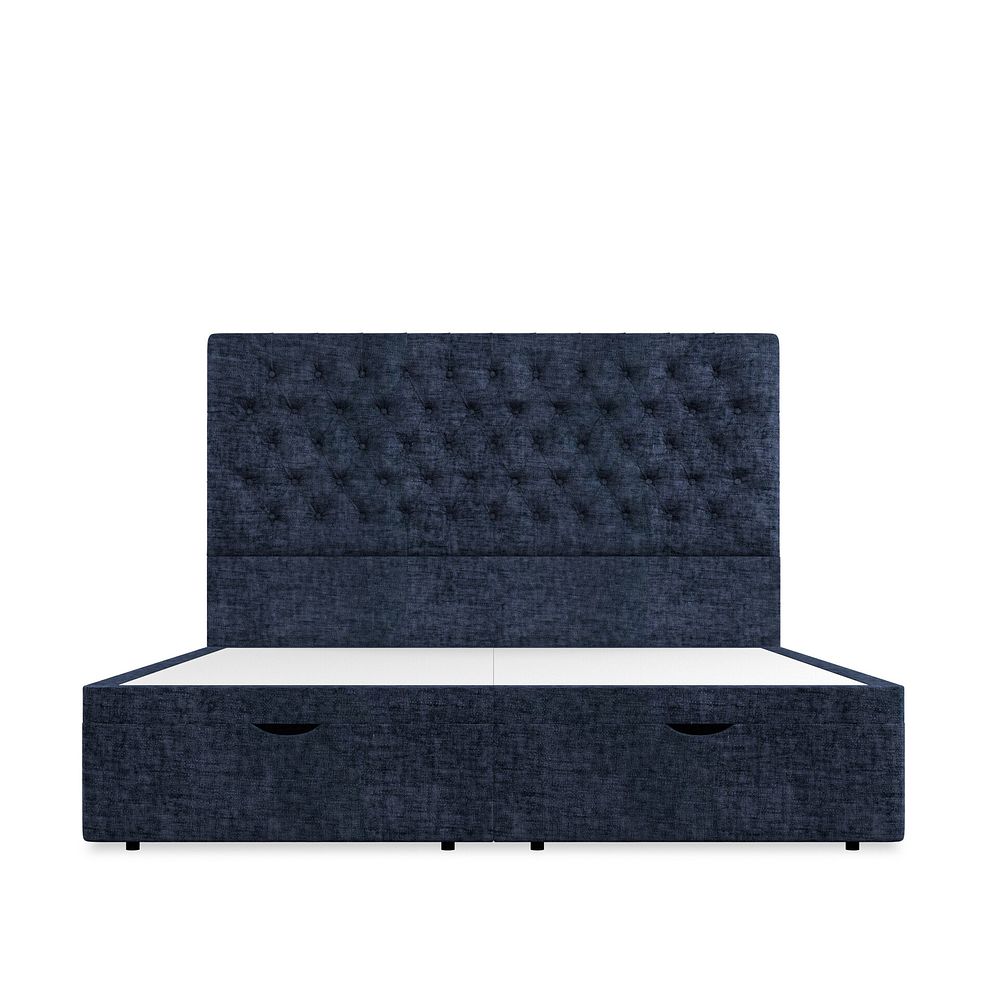 Wycombe Super King-Size Ottoman Storage Bed in Brooklyn Fabric - Hummingbird Blue 3