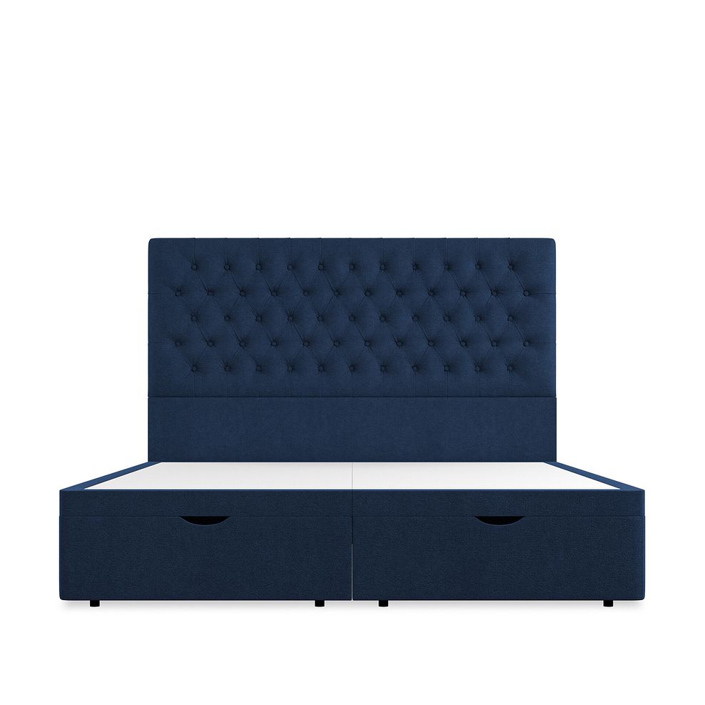 Wycombe Super King-Size Ottoman Storage Bed in Venice Fabric - Marine 3