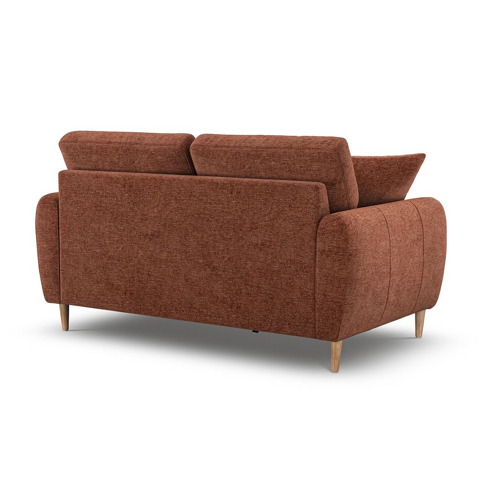 Zara 2 Seater Sofa in Arlan Copperwood Fabric 3