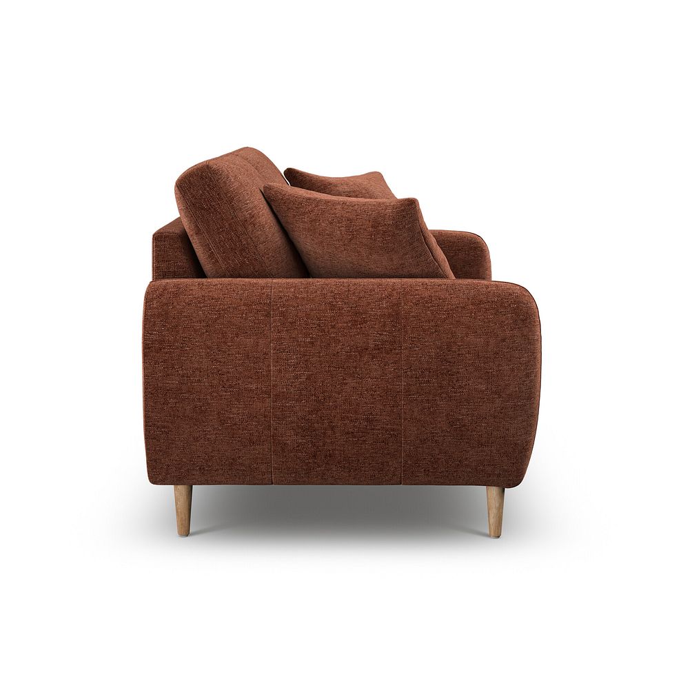 Zara 2 Seater Sofa in Arlan Copperwood Fabric 5
