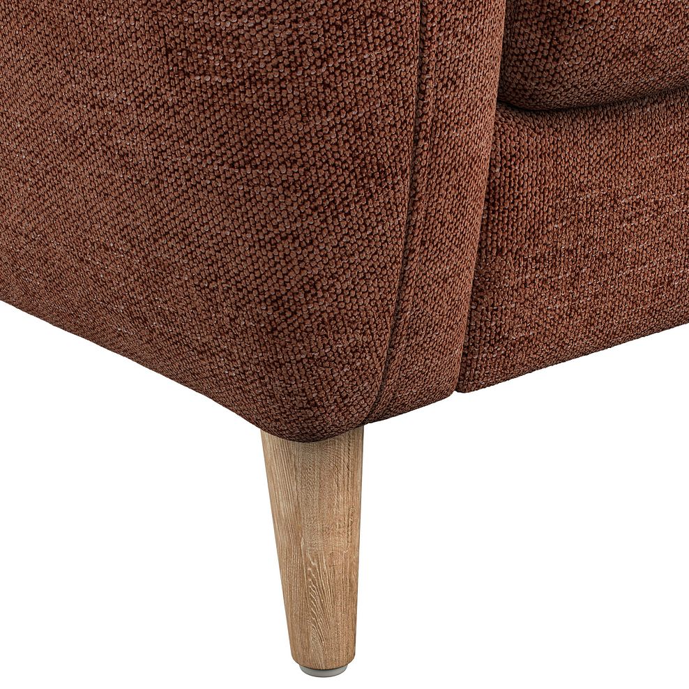 Zara 2 Seater Sofa in Arlan Copperwood Fabric 8