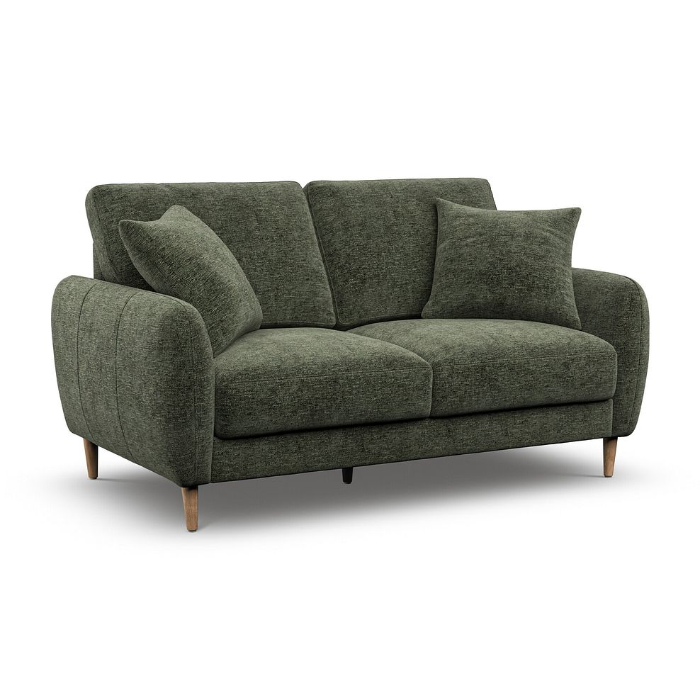 Zara 2 Seater Sofa in Arlan Mossy Fabric 1
