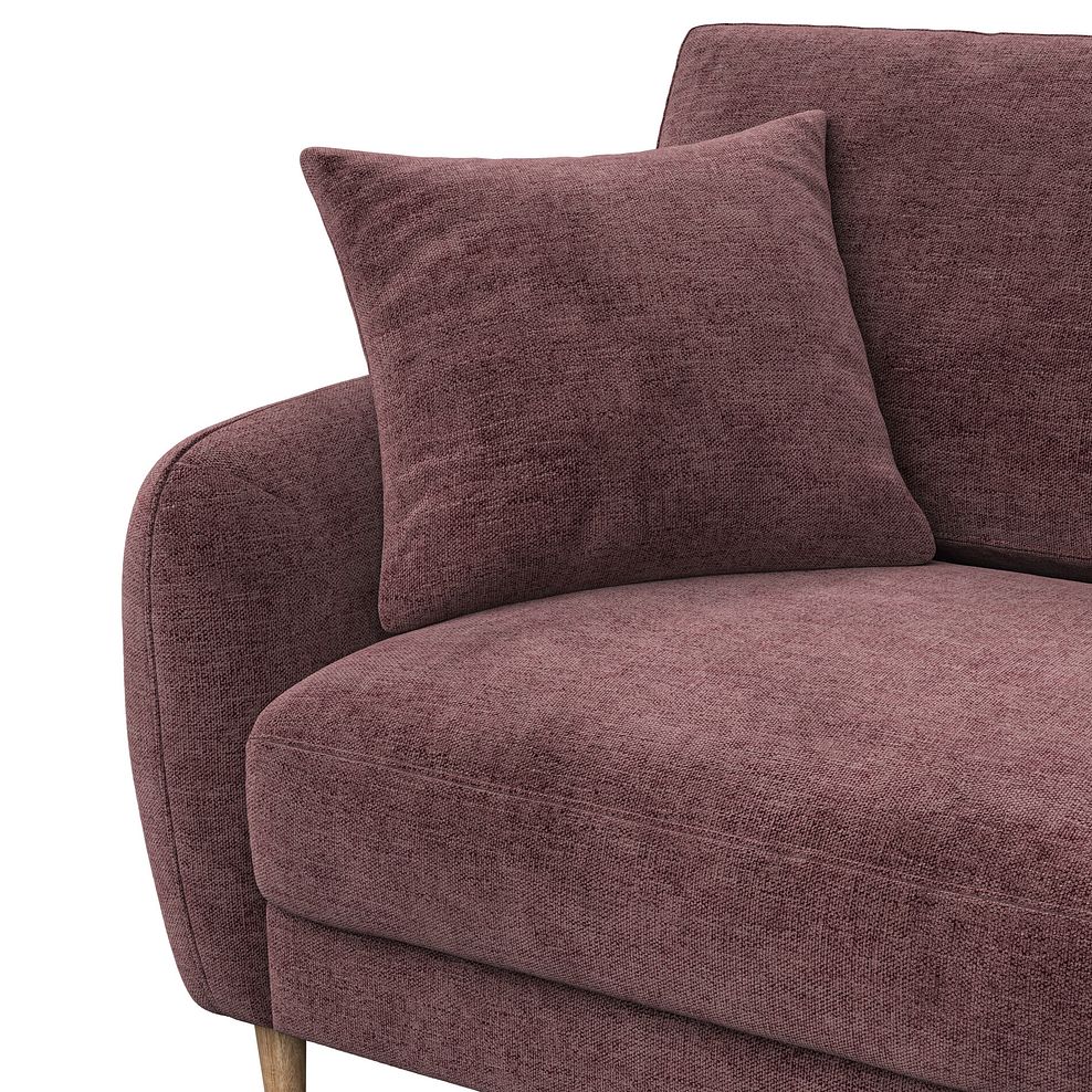 Zara 2 Seater Sofa in Arlan Rosewood Fabric 7