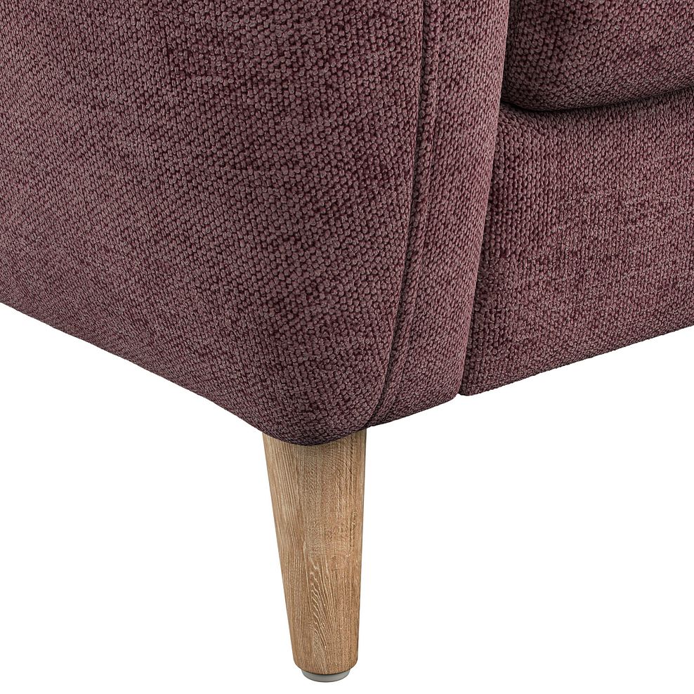 Zara 2 Seater Sofa in Arlan Rosewood Fabric 8