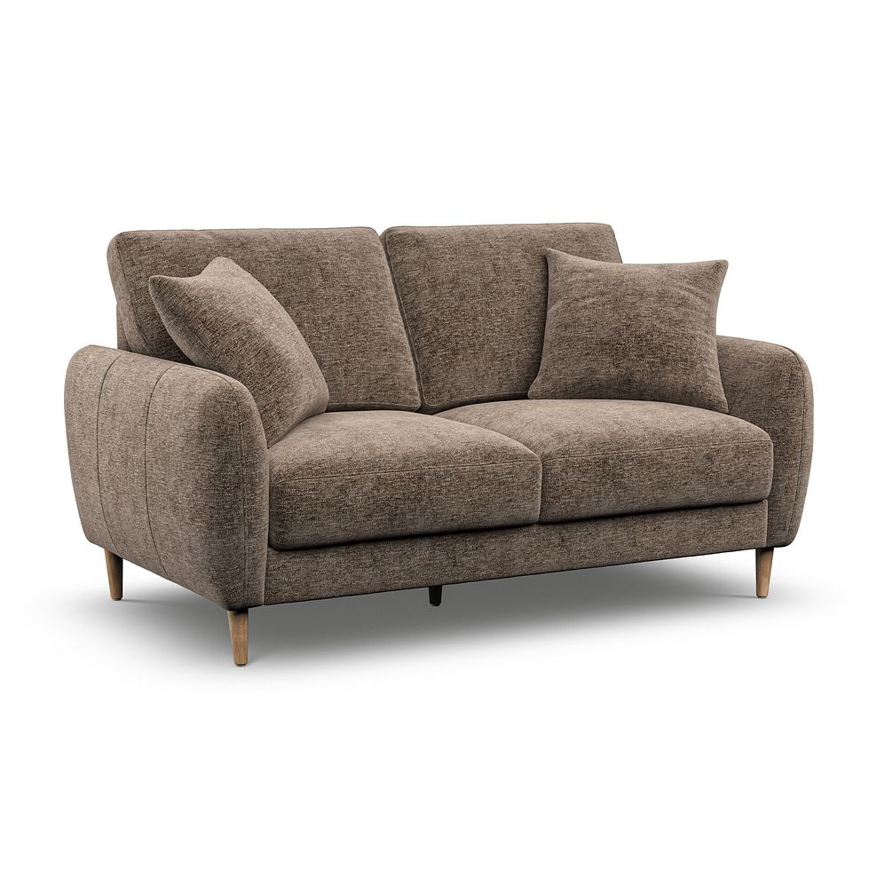 Zara 2 Seater Sofa in Arlan Smokestone Fabric 1