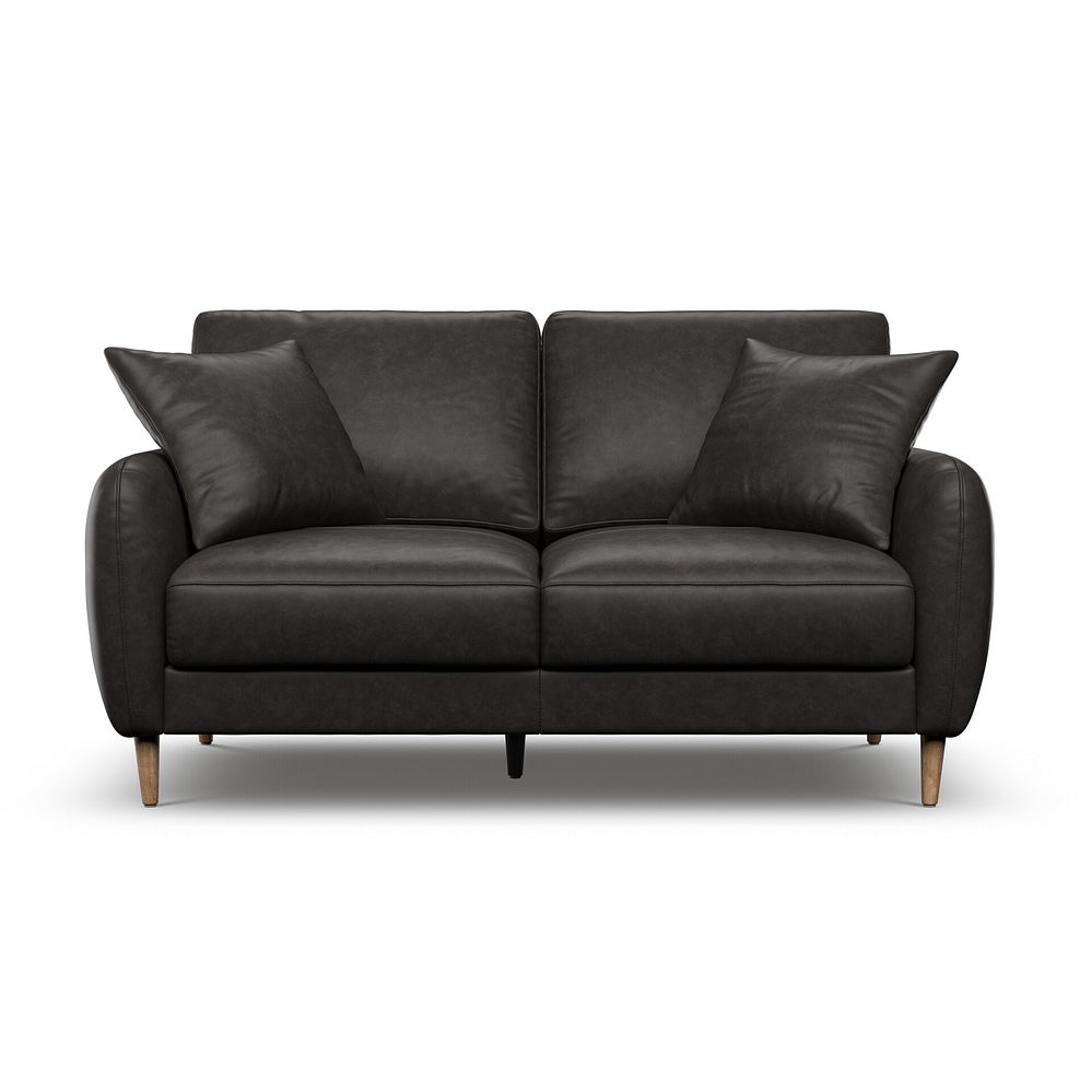 Zara 2 Seater Sofa in Ash Leather 2