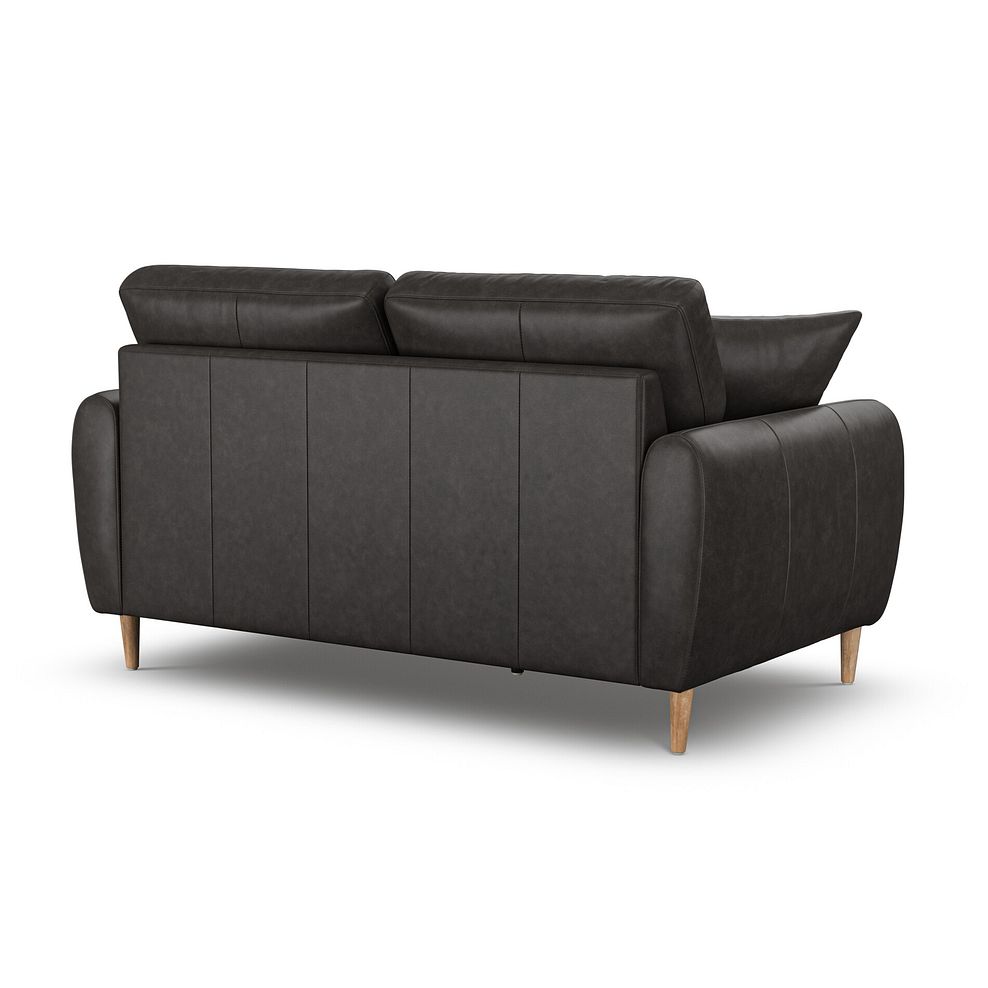 Zara 2 Seater Sofa in Ash Leather 3