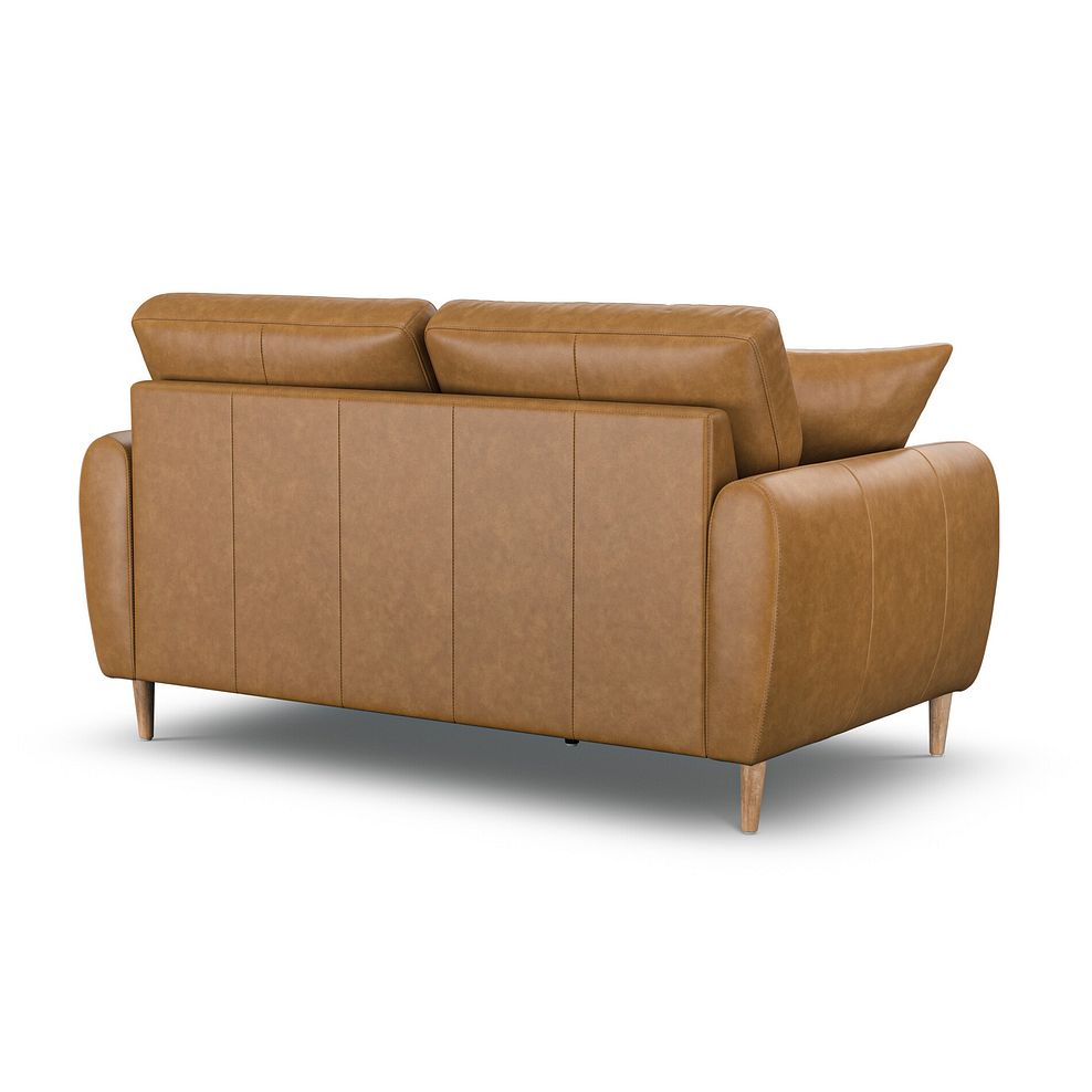 Zara 2 Seater Sofa in Brown Leather 3